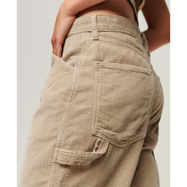 Superdry Cord Carpenter Byxor Beige 32 / 32 Kvinna