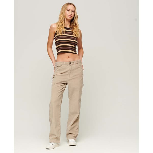 Superdry Cord Carpenter Byxor Beige 32 / 32 Kvinna