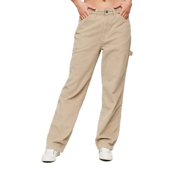 Superdry Cord Carpenter Byxor Beige 32 / 32 Kvinna