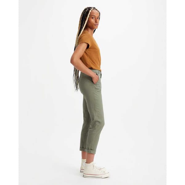 Dockers Weekend Regular Slim Ankle Fit Chinobyxor Grönt 27 / 27 Kvinna
