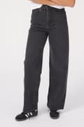 Miniatyrbillede 1 af 2: The Original Performance Wide Jeans - Washed Black Denim