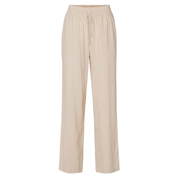 Selected Viva-gulia High Waist Bukser Beige 36 Kvinde