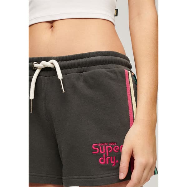 Superdry Rainbow Side Logo Shorts Svart XS Kvinna
