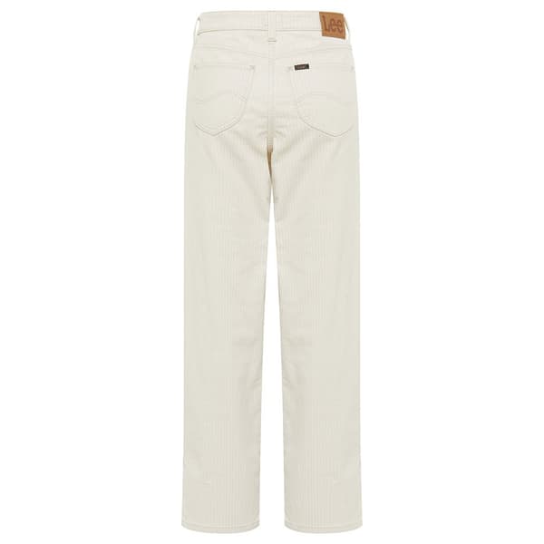 Lee Wide Leg Byxor Vit 32 / 31 Kvinna