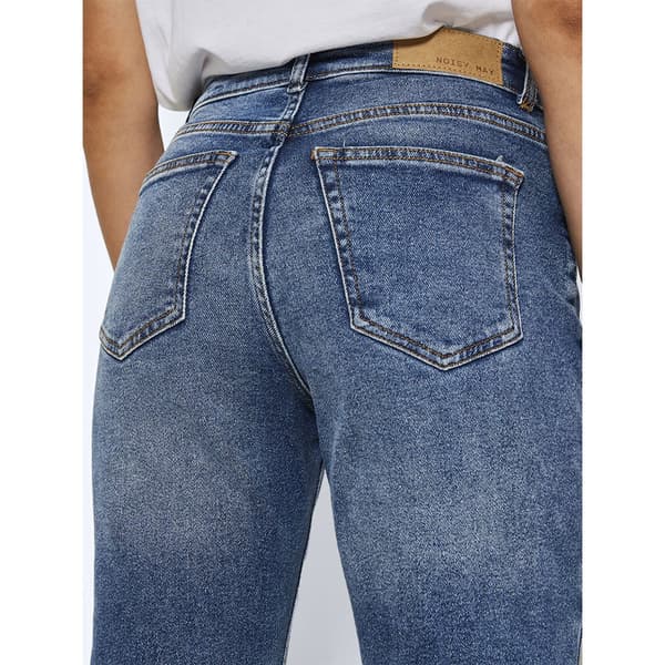 Noisy May Moni Straight Ankle Højtaljede Jeans Blå 29 / 30 Kvinde