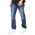 Miniatyrbilde 3 av 4: Crosshatch Mens New Techno Denim Embossed Jeans