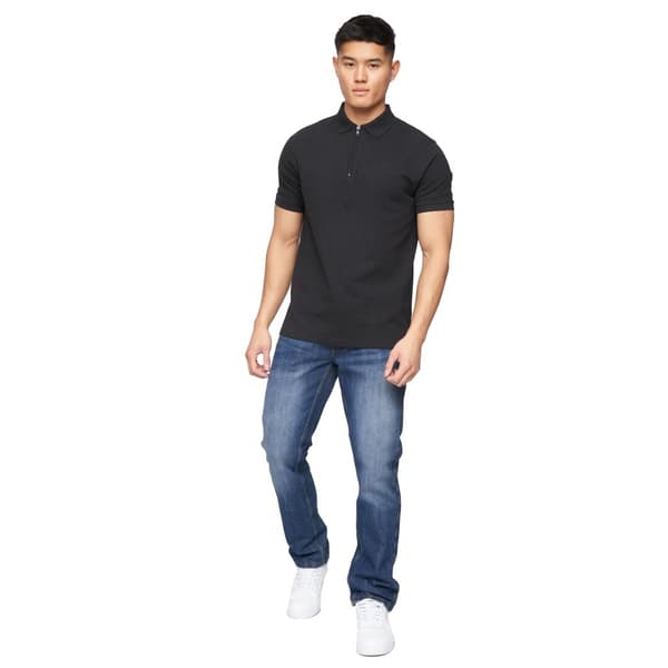 Crosshatch Mens New Techno Denim Embossed Jeans