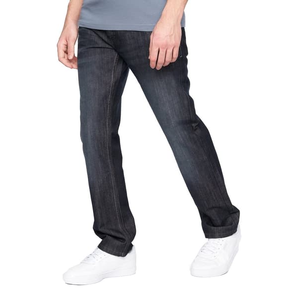 Crosshatch Mens New Techno Denim Embossed Jeans