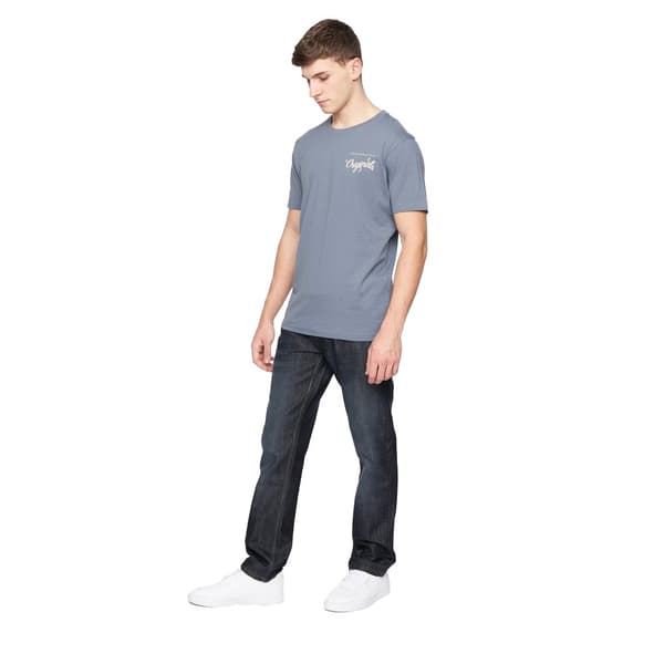Crosshatch Mens New Techno Denim Embossed Jeans
