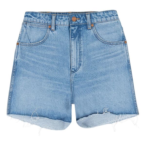 Wrangler W25h73191 Donna Regular Fit Korta Jeans Blå 28 Kvinna