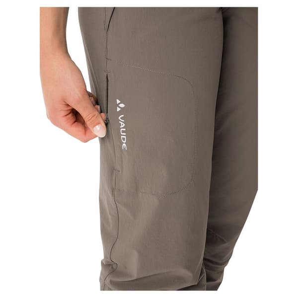 Vaude Farley Stretch Capri T-zip Iii Byxor Grå 42 / Short Kvinna