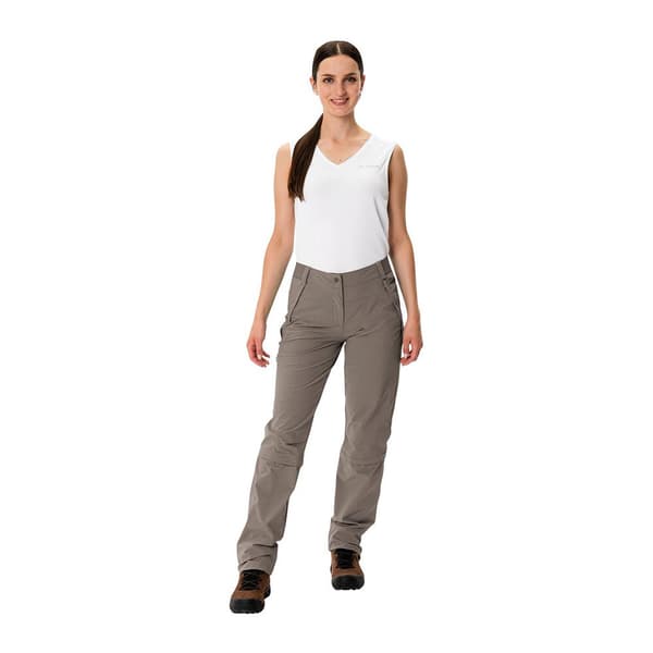 Vaude Farley Stretch Capri T-zip Iii Byxor Grå 42 / Short Kvinna