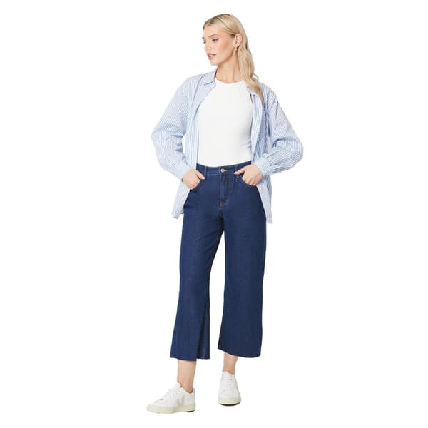 Principles Womens/Ladies 7/8 Petite Wide Leg Jeans