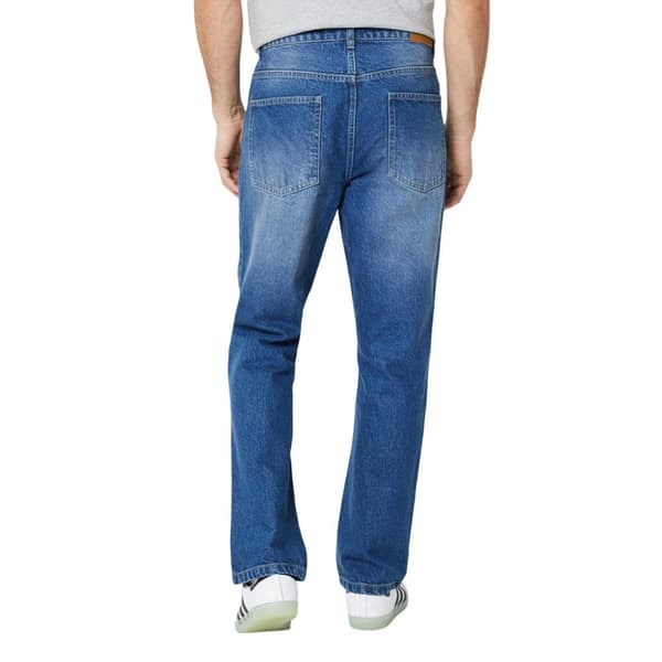 Burton Mens Mid Wash Bootcut Jeans
