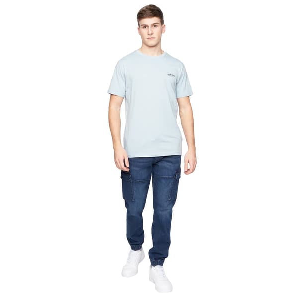Crosshatch Mens Malimore Cuffed Ankle Cargo Jeans