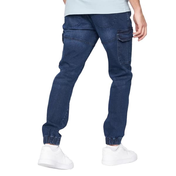 Crosshatch Mens Malimore Cuffed Ankle Cargo Jeans