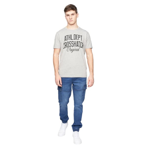Crosshatch Mens Malimore Cuffed Ankle Cargo Jeans