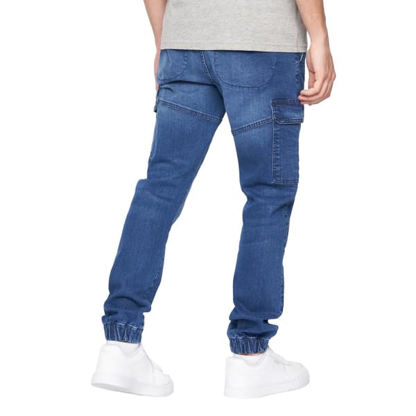 Crosshatch Mens Malimore Cuffed Ankle Cargo Jeans