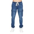 Pikkukuva 1 / 3: Crosshatch Mens Malimore Cuffed Ankle Cargo Jeans