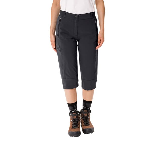 Vaude Farley Stretch Capri Iii Bukser Sort 46 Kvinde