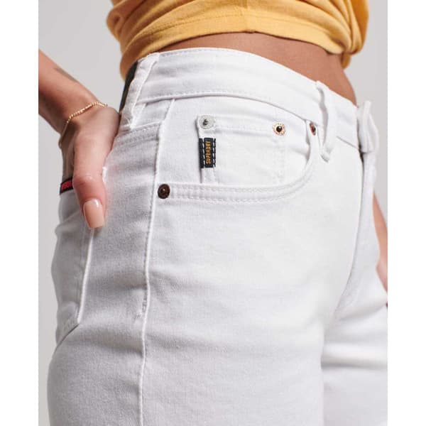 Superdry Vintage Mid Rise Shortsit Valkoinen 26 Nainen