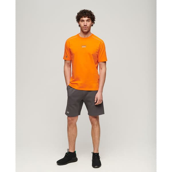 Superdry Sport Tech Logo Tapered Sports Shorts Grå L Mand