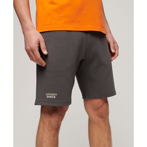 Superdry Sport Tech Logo Tapered Sports Shorts Grå L Mand