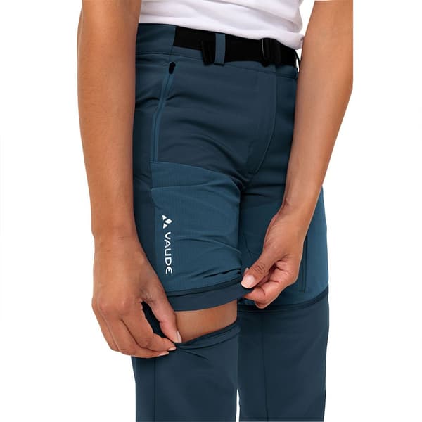 Vaude Elope Zip Off Housut Sininen 46 / Regular Nainen