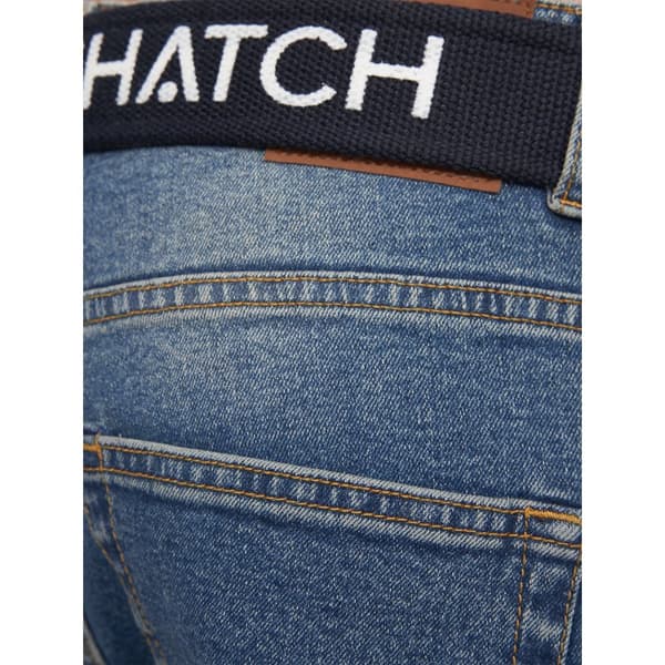 Crosshatch Denimjeans med tryck för herrar