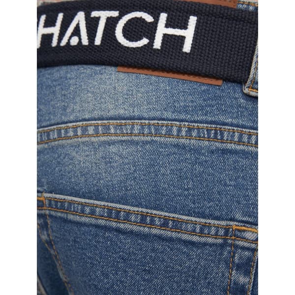 Crosshatch Denimjeans med tryck för herrar