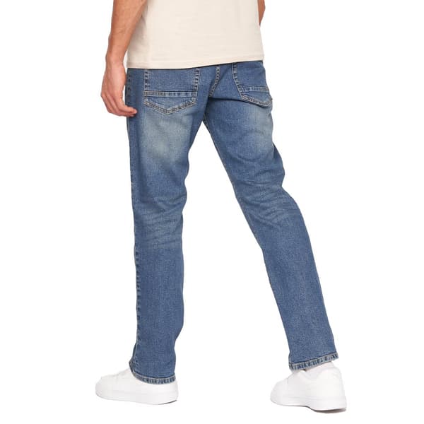 Crosshatch Denimjeans med tryck för herrar