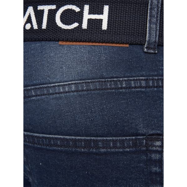 Crosshatch Denimjeans med tryck för herrar