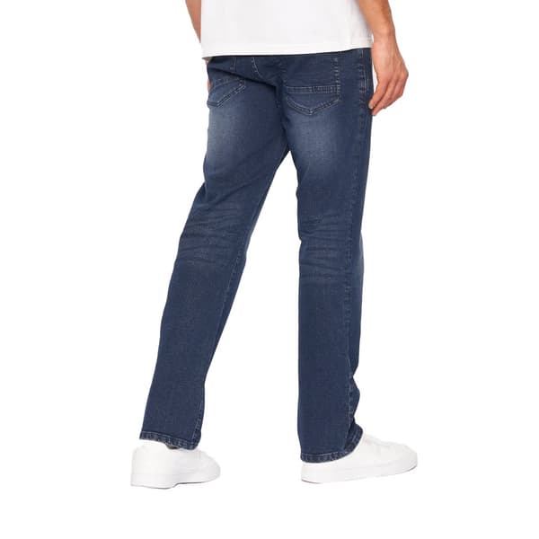 Crosshatch Denimjeans med tryck för herrar