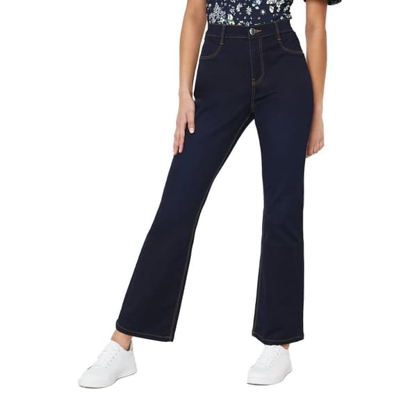 Dorothy Perkins Dam/Lady Flared Hem Petite Jeans Indigo 6 UK