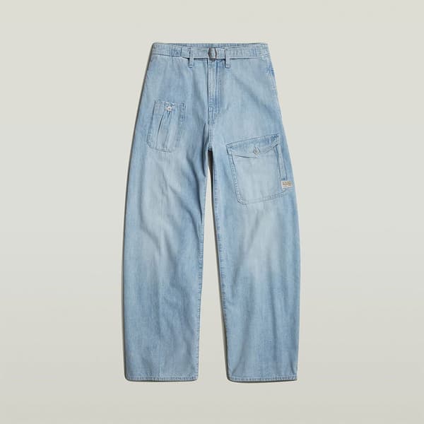 G-star Belted Loose Cargobukser Blå 30 / 34 Kvinde