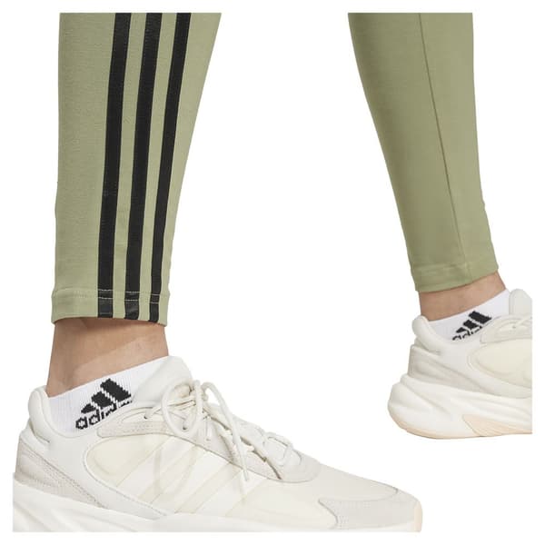 Adidas Future Icons 3 Stripes Leggings Beige S Kvinna