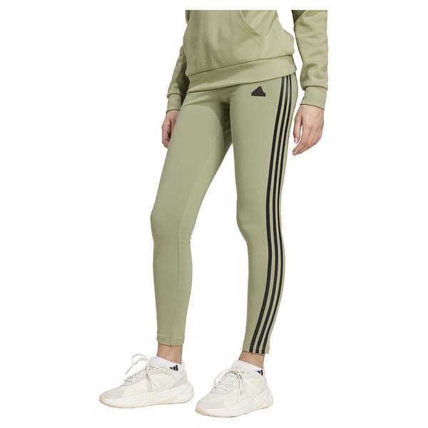 Adidas Future Icons 3 Stripes Leggings Beige S Kvinna