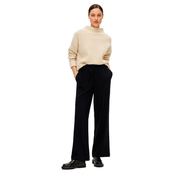 Selected Viva-gulia High Waist Housut Musta 42 Nainen