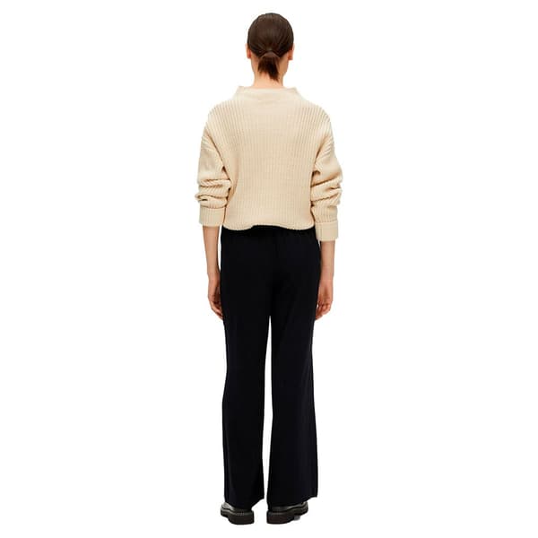 Selected Viva-gulia High Waist Housut Musta 42 Nainen