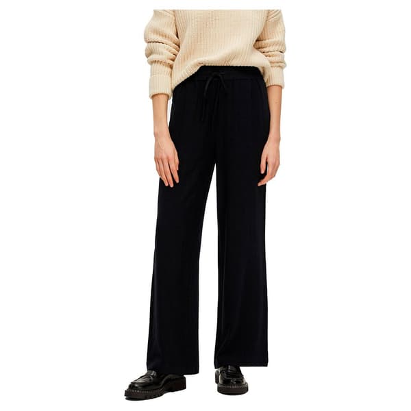 Selected Viva-gulia High Waist Housut Musta 42 Nainen