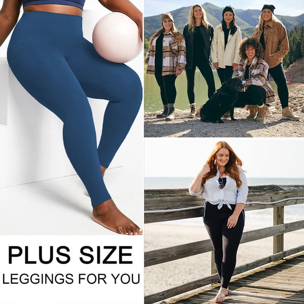 INF Plus size yogabyxor med fickor