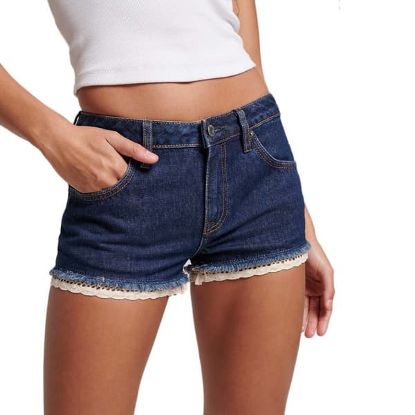 Superdry Vintage Denim Shorts Blå 25 Kvinna