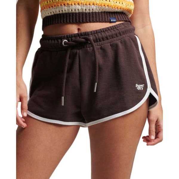 Superdry Vintage Jersey Racer Shorts Brun S Kvinde