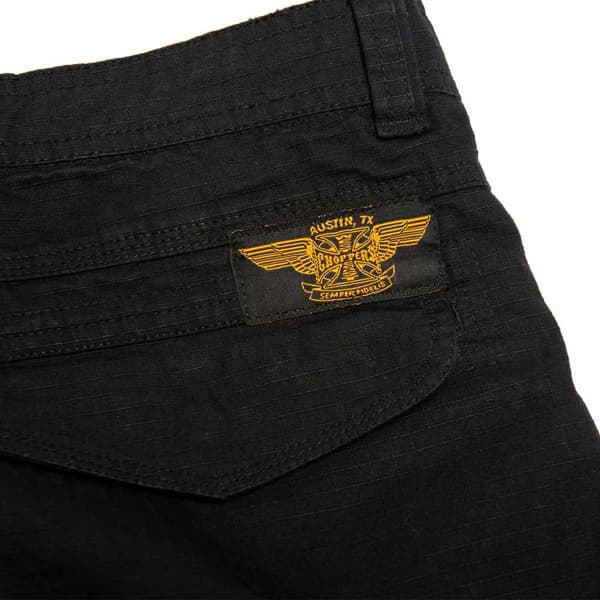 West Coast Choppers Caine Ripstop Cargo Shorts Sort S Mand