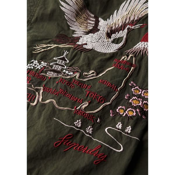 Superdry Embroidered Cargo Cargobukser Grøn 28 Kvinde