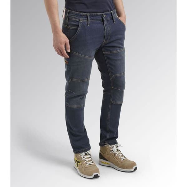 STONE PLUS DIRTY WASHING denim arbetsbyxor blå T46 - DIADORA SPA - 702.170752