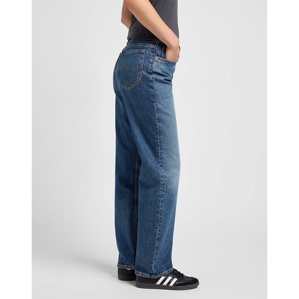 Lee Rider Classic Straight Fit Jeans Blå 36 / 35 Kvinna
