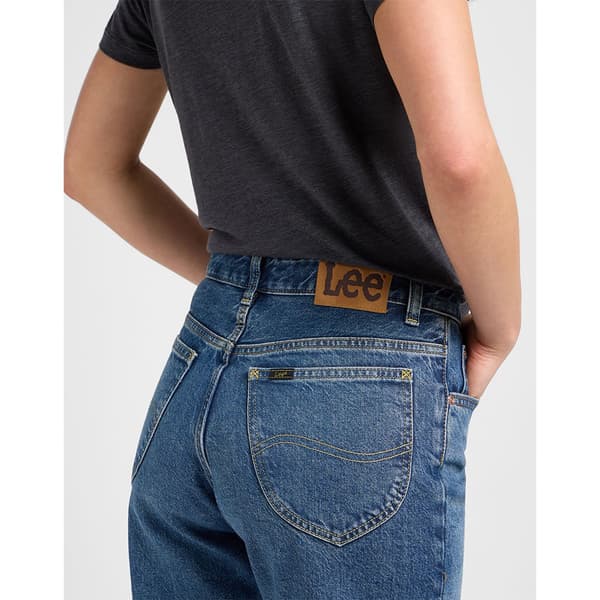 Lee Rider Classic Straight Fit Jeans Blå 36 / 35 Kvinna
