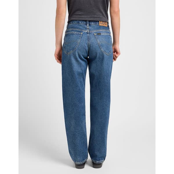 Lee Rider Classic Straight Fit Jeans Blå 36 / 35 Kvinna