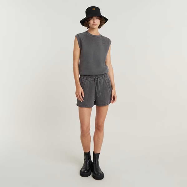 G-star Overdyed Edge Shorts Grå S Kvinna